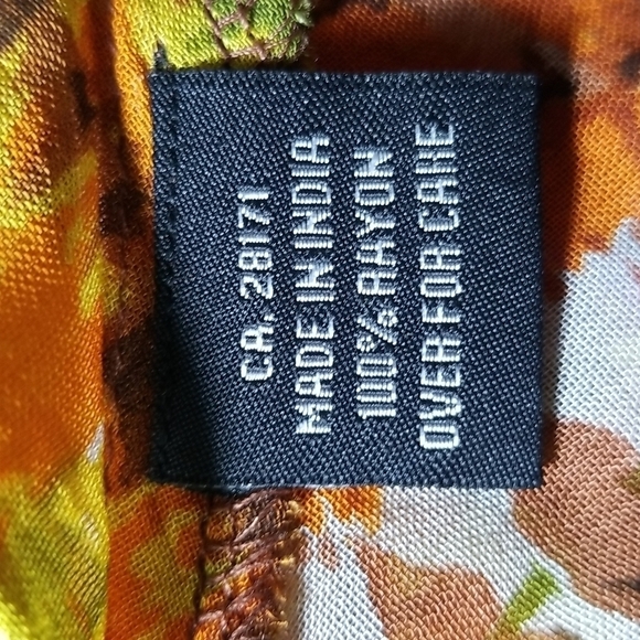 Papa Vancouver Women's Cut Off Shoulder All Over Print Button Up Blouse Size L - Picture 7 of 10